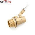 GutenTop Yuhuan yellow brass color Chinese mechanical Brass Water Tank Floating Ball Valve